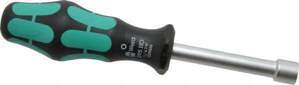 Wera - 7/16" Hollow Shaft Nutdriver - Ergonomic Handle, 7-3/4" OAL - Benchmark Tooling