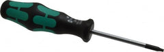 Wera - T9 Torx Driver - 2-3/8" Blade Length, 5-1/2" OAL, Ergonomic Handle - Benchmark Tooling