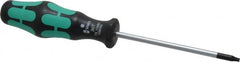 Wera - T10 Torx Driver - 3-3/16" Blade Length, 6-1/4" OAL, Ergonomic Handle - Benchmark Tooling