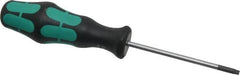 Wera - T15 Torx Driver - 3-3/16" Blade Length, 6-7/8" OAL, Ergonomic Handle - Benchmark Tooling