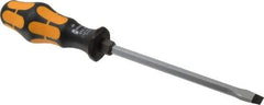 Wera - 262mm OAL Standard Slotted Screwdriver - Hexagon Shank, Ergonomic Handle - Benchmark Tooling
