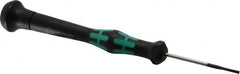 Wera - Electronic/Electrostatic Slotted Screwdriver - 40mm Blade Length, Round Shank, Ergonomic Handle - Benchmark Tooling