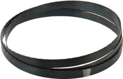 Starrett - 24 TPI, 5' Long x 1/2" Wide x 0.025" Thick, Welded Band Saw Blade - Carbon Steel, Toothed Edge, Raker Tooth Set, Flexible Back, Contour Cutting - Benchmark Tooling