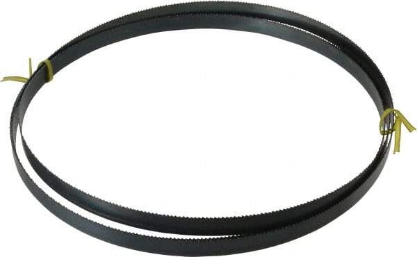 Starrett - 10 TPI, 8' 10" Long x 5/8" Wide x 0.032" Thick, Welded Band Saw Blade - Carbon Steel, Toothed Edge, Raker Tooth Set, Flexible Back, Contour Cutting - Benchmark Tooling