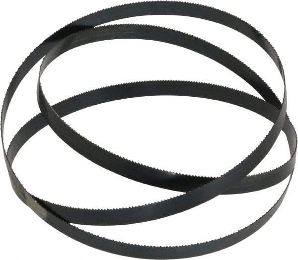 Starrett - 14 TPI, 5' 4" Long x 1/2" Wide x 0.025" Thick, Welded Band Saw Blade - Carbon Steel, Toothed Edge, Raker Tooth Set, Flexible Back, Contour Cutting - Benchmark Tooling