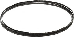 Starrett - 6 TPI, 12' 6" Long x 1/4" Wide x 0.025" Thick, Welded Band Saw Blade - Carbon Steel, Toothed Edge, Raker Tooth Set, Flexible Back, Contour Cutting - Benchmark Tooling
