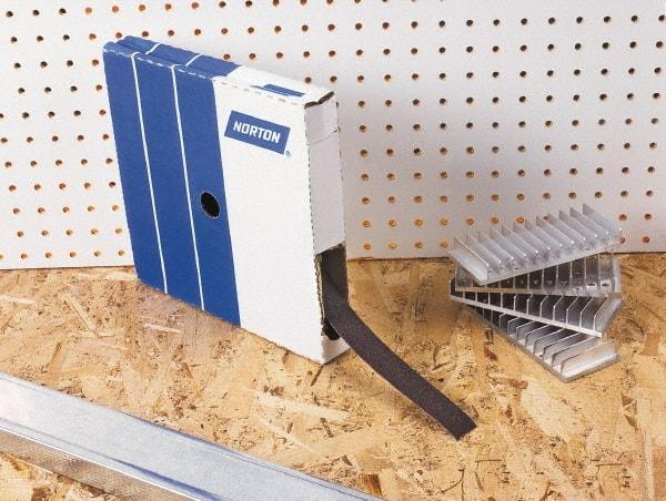 Norton - 50 Yards x 1" 3 Piece Roll Kit - 80, 120 & 320 Grit, & Medium & Fine Grades - Benchmark Tooling