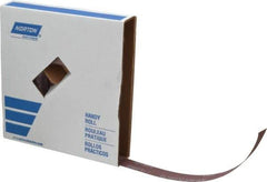 Norton - 1" x 50 Yd 220 Grit Aluminum Oxide Cloth Roll - Very Fine Grade, J Weighted Backing - Benchmark Tooling