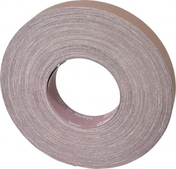 Norton - 1" x 50 Yd 320 Grit Aluminum Oxide Cloth Roll - Extra Fine Grade, J Weighted Backing - Benchmark Tooling