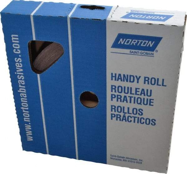 Norton - 1" x 50 Yd 400 Grit Aluminum Oxide Cloth Roll - Extra Fine Grade, J Weighted Backing - Benchmark Tooling