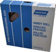 Norton - 1" x 50 Yd 400 Grit Aluminum Oxide Cloth Roll - Extra Fine Grade, J Weighted Backing - Benchmark Tooling