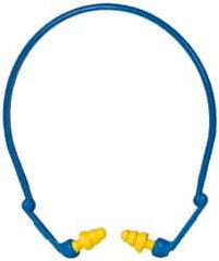 3M - Reusable, Banded, 27 dB Earplugs - Yellow, 1 Band, 1 Pair of Plugs - Benchmark Tooling