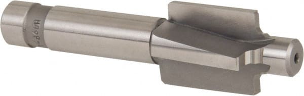 Made in USA - 7/16-20" Port, 0.888" Spotface Diam, 1/4" Tube Outside Diam, Plain Pilot, Straight Shank, High Speed Steel Porting Tool - Benchmark Tooling