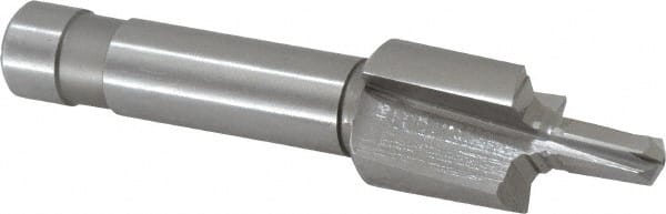 Made in USA - 5/16-24" Port, 0.742" Spotface Diam, 1/8" Tube Outside Diam, Reamer Pilot, Straight Shank, High Speed Steel Porting Tool - Benchmark Tooling