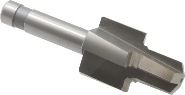 Made in USA - 3/4-16" Port, 1.24" Spotface Diam, 1/2" Tube Outside Diam, Reamer Pilot, Straight Shank, High Speed Steel Porting Tool - Benchmark Tooling