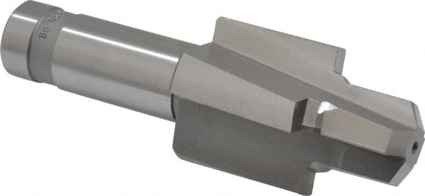 Made in USA - 7/8-14" Port, 1.364" Spotface Diam, 5/8" Tube Outside Diam, Reamer Pilot, Straight Shank, High Speed Steel Porting Tool - Benchmark Tooling