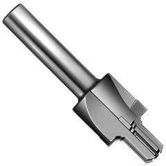 Made in USA - 5/16-24" Port, 0.742" Spotface Diam, 1/8" Tube Outside Diam, Reamer Pilot, Straight Shank, Carbide Tipped Porting Tool - Benchmark Tooling