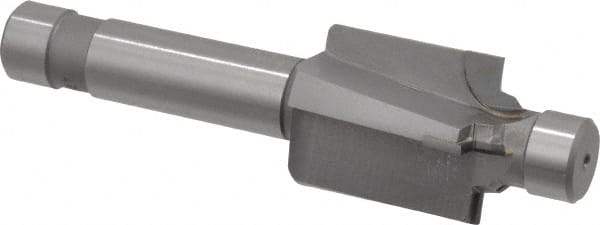 Made in USA - 9/16-18" Port, 0.989" Spotface Diam, 3/8" Tube Outside Diam, Plain Pilot, Straight Shank, Carbide Tipped Porting Tool - Benchmark Tooling