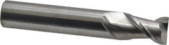 SGS - 1/2", 2 Flute, Single End, Solid Carbide, 0.02" Corner Radius End Mill - 3" OAL, 45° Helix, Right Hand Flute, 3/4" LOC, Right Hand Cut - Benchmark Tooling