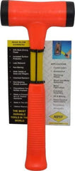 NUPLA - 24 oz Head 1-3/4" Face Diam Fiberglass Slim Head Dead Blow Hammer - 12" OAL, Fiberglass Handle - Benchmark Tooling