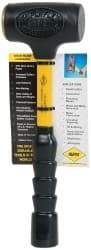 NUPLA - 32 oz Head 2" Face Diam Fiberglass Slim Head Dead Blow Hammer - 12" OAL, Fiberglass Handle - Benchmark Tooling