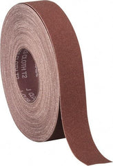 Norton - 1-1/2" x 50 Yd 150 Grit Aluminum Oxide Cloth Roll - Very Fine Grade, J Weighted Backing - Benchmark Tooling