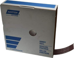 Norton - 1-1/2" x 50 Yd 220 Grit Aluminum Oxide Cloth Roll - Very Fine Grade, J Weighted Backing - Benchmark Tooling