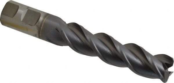 Cleveland - 1", 3 Flute, Single End, Powdered Metal, 0.12" Corner Radius End Mill - 6-1/2" OAL, 42° Helix, Right Hand Flute, 4" LOC, Right Hand Cut - Benchmark Tooling