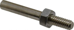Made in USA - 1/4" Shank Abrasive Point Mandrel - 2" Length, 1/4" Hole Compatibility, for Cones - Benchmark Tooling