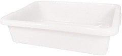 Rubbermaid - 4.6 Gal, White Polyethylene Tote Container - Nesting, 20" Long x 15" Wide x 5" High - Benchmark Tooling