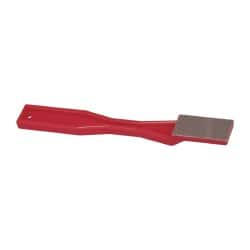 3M - 1-1/2" OAL Very Fine Sharpener Diamond File - 3/4" Wide, 1-1/2 LOC, Red - Benchmark Tooling