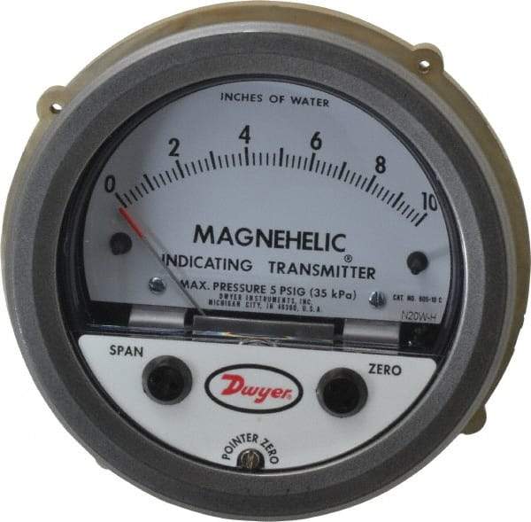 Dwyer - 25 Max psi, Differential Pressure Transmitter with Indication - 1/8" Thread - Benchmark Tooling