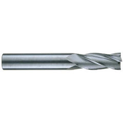 RobbJack - 7/16", 1" LOC, 7/16" Shank Diam, 2-3/4" OAL, 4 Flute, Solid Carbide Square End Mill - Benchmark Tooling