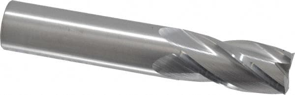 RobbJack - 5/8", 1-1/4" LOC, 5/8" Shank Diam, 3-1/2" OAL, 4 Flute, Solid Carbide Square End Mill - Benchmark Tooling