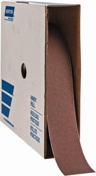 Norton - 2" x 50 Yd 120 Grit Aluminum Oxide Cloth Roll - Fine Grade, J Weighted Backing - Benchmark Tooling