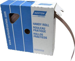 Norton - 2" x 50 Yd 220 Grit Aluminum Oxide Cloth Roll - Very Fine Grade, J Weighted Backing - Benchmark Tooling