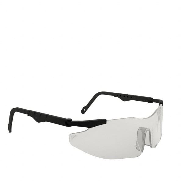 Smith & Wesson - Clear Lenses, Framed Safety Glasses - Scratch Resistant, Black Plastic Frame, Size Universal, Wrap Around - Benchmark Tooling
