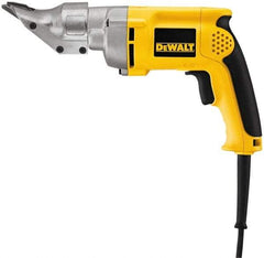 DeWALT - 2,500 SPM, 120 Volt, Pistol Grip Handle, Handheld Electric Shear - 18 Gauge (Mild Steel) & 20 Gauge (Stainless Steel) Cutting Capacity - Benchmark Tooling