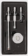 SK - 1/4" Drive Round Head Thumbwheel Ratchet Set - Chrome Finish, Various Lengths, 60 Gear Teeth - Benchmark Tooling