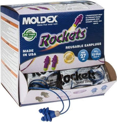 Moldex - Metal Detectable, Reusable, Corded, 27 dB Earplugs - Blue - Benchmark Tooling