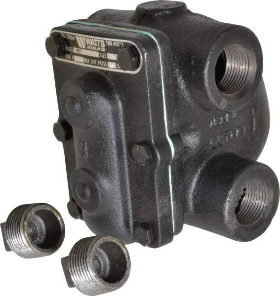 Watts - 4 Port, 1" Pipe, Cast Iron Float & Thermostatic Steam Trap - 15 Max psi - Benchmark Tooling