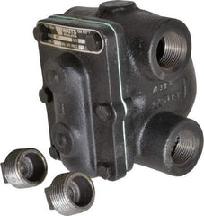 Watts - 4 Port, 1" Pipe, Cast Iron Float & Thermostatic Steam Trap - 15 Max psi - Benchmark Tooling