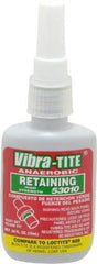 Vibra-Tite - 10 mL Bottle, Green, High Strength Liquid Retaining Compound - Series 530, 24 hr Full Cure Time, Hand Tool Removal - Benchmark Tooling