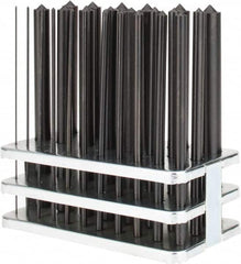 Value Collection - 25 Piece, 1 to 13mm, Transfer Punch Set - Round Shank - Benchmark Tooling