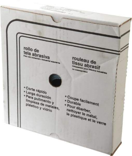 Value Collection - 1-1/2" x 50 Yd 150 Grit Aluminum Oxide Cloth Roll - Very Fine Grade, J Weighted Backing - Benchmark Tooling