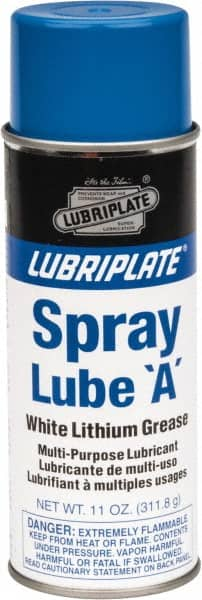 Lubriplate - 12 oz Aerosol Lithium General Purpose Grease - White, 150°F Max Temp, NLGIG 1, - Benchmark Tooling