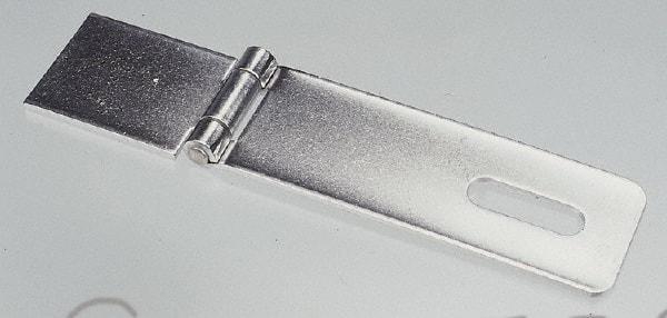Made in USA - 1-1/2" Long x 6-3/4" Wide, Hasp - Stainless Steel - Benchmark Tooling
