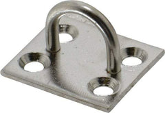 Made in USA - 0.625" High x 1" Wide x 113" Long Hasp Staple - 302/304 Stainless Steel, 0.072" Thick - Benchmark Tooling