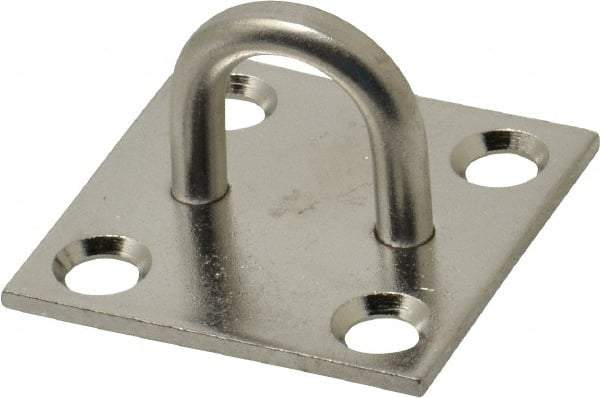 Value Collection - 0.813" High x 1.5" Wide x 1.5" Long Hasp Staple - 302/304 Stainless Steel, 0.075" Thick - Benchmark Tooling