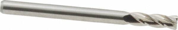 M.A. Ford - 1/8", 4 Flute, Single End, Solid Carbide, 0.015" Corner Radius End Mill - 1-1/2" OAL, 30° Helix, Right Hand Flute, 3/8" LOC, Right Hand Cut - Benchmark Tooling